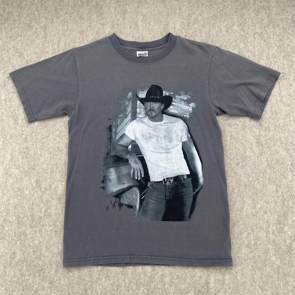 Trace Adkins Dangerous Man Tour 2007 T-Shirt Mens Small Gray Country Music Anvil